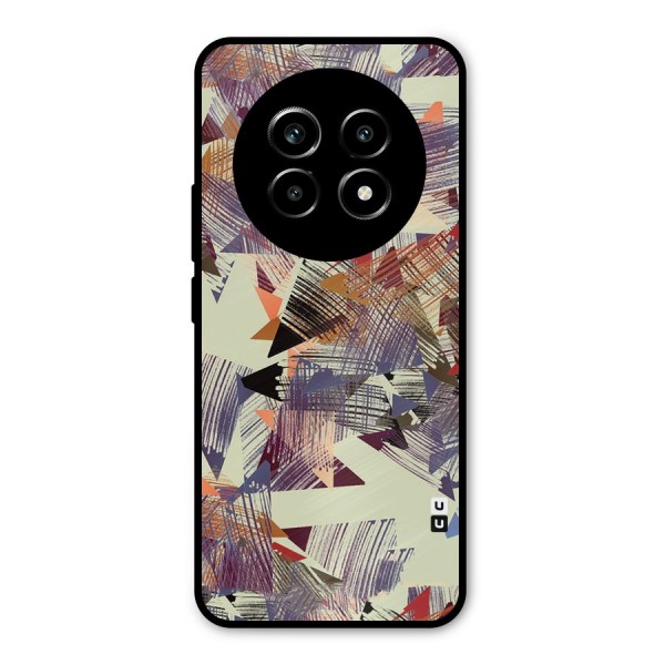Abstract Sketch Metal Back Case for Realme 13 Pro