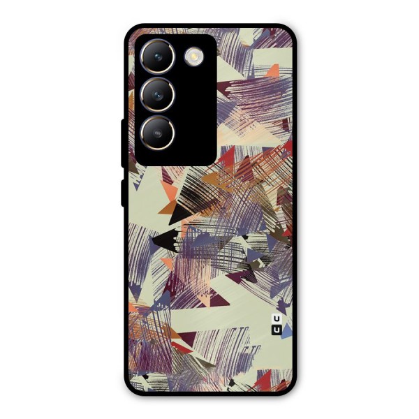 Abstract Sketch Metal Back Case for Vivo Y200e