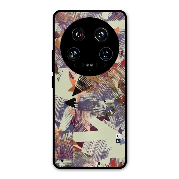 Abstract Sketch Metal Back Case for Xiaomi 14 Ultra