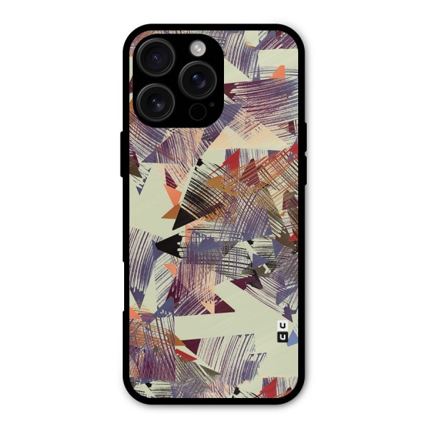 Abstract Sketch Metal Back Case for iPhone 16 Pro Max