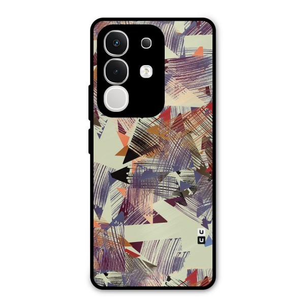 Abstract Sketch Metal Back Case for iQOO Z10x