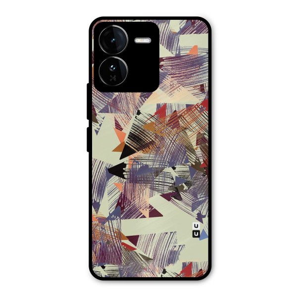 Abstract Sketch Metal Back Case for iQOO Z9