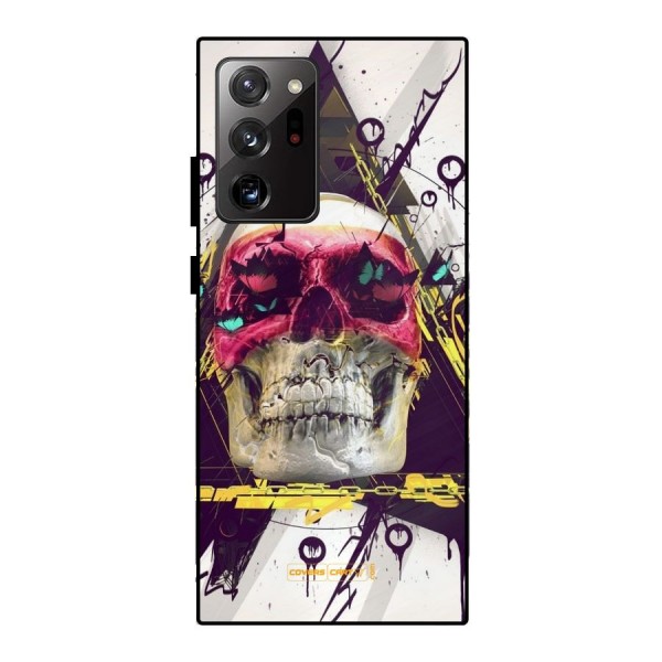 Abstract Skull Metal Back Case for Galaxy Note 20 Ultra