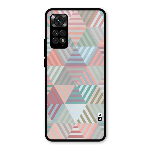 Abstract Triangle Lines Metal Back Case for Redmi Note 11