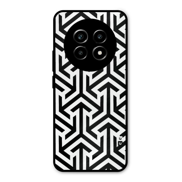 Abstract Triple Arrows Metal Back Case for Realme 13 Pro