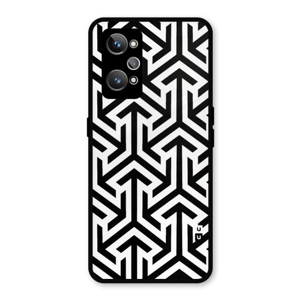 Abstract Triple Arrows Metal Back Case for Realme GT 2