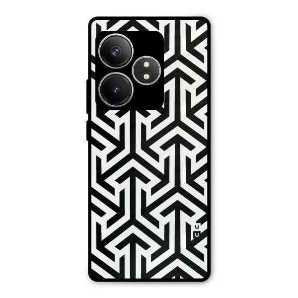 Abstract Triple Arrows Metal Back Case for Realme GT 6T