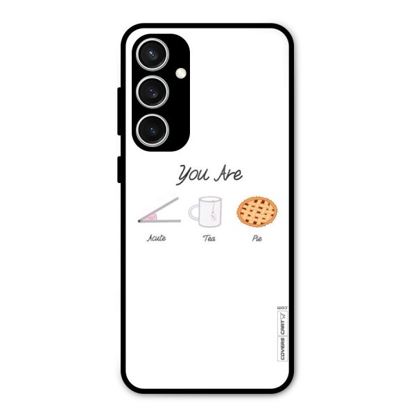 Acute Tea Pie Glass Back Case for Galaxy S23 FE