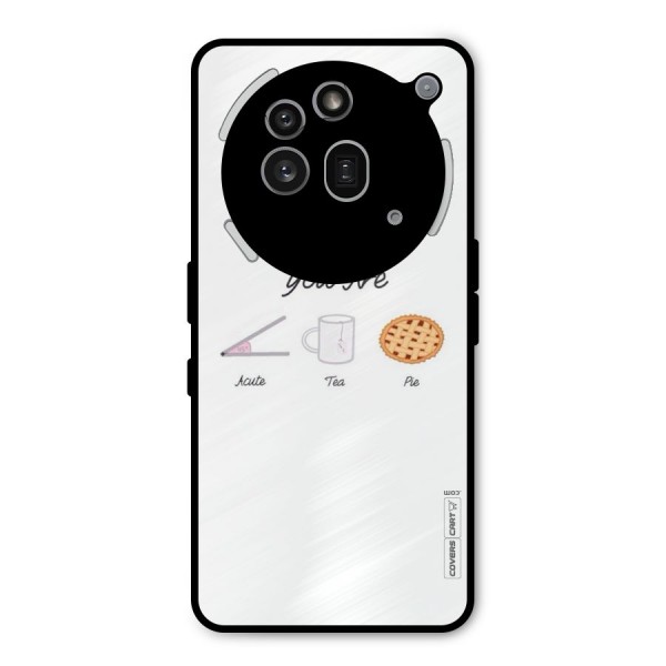 Acute Tea Pie Metal Back Case for Nothing Phone 3a Pro
