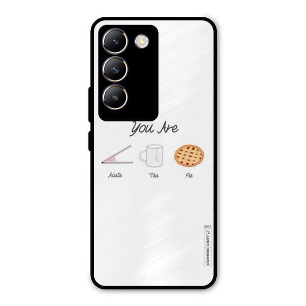 Acute Tea Pie Metal Back Case for Vivo Y200e