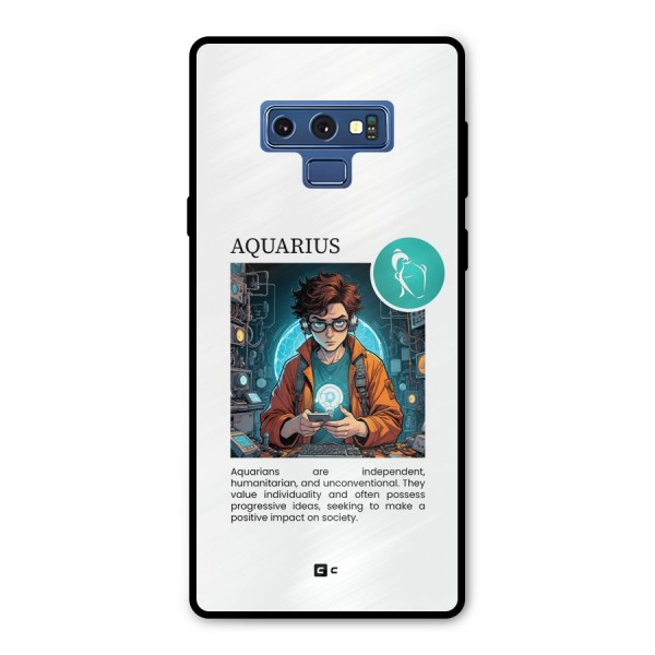 Admire Aquarius Metal Back Case for Galaxy Note 9