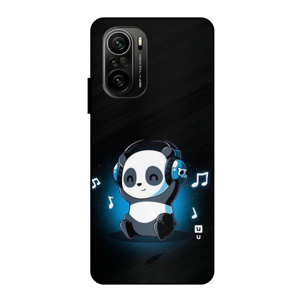 Adorable Panda Enjoying Music Metal Back Case for Mi 11X Pro