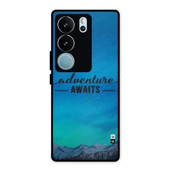 Adventure Awaits Metal Back Case for Vivo V29 Pro