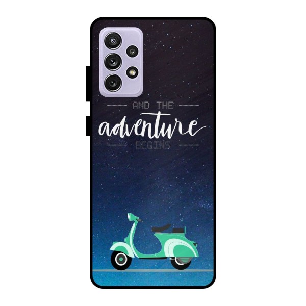 Adventure Scooter Metal Back Case for Galaxy A72