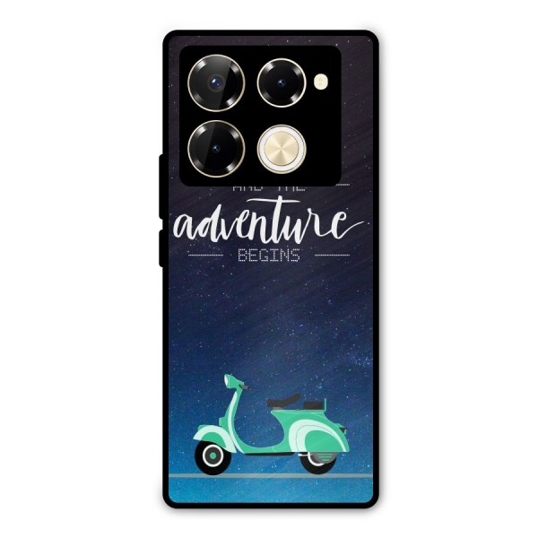 Adventure Scooter Metal Back Case for Infinix Note 40 Pro Plus