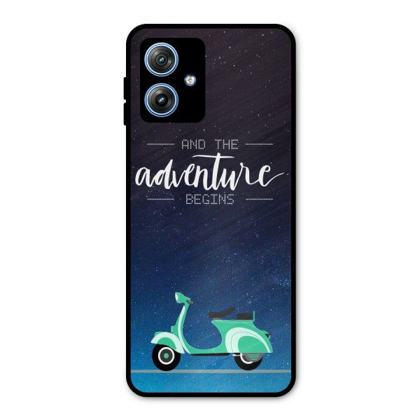 Adventure Scooter Metal Back Case for Moto G54