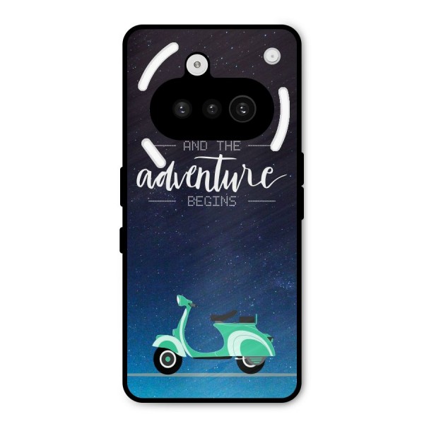 Adventure Scooter Metal Back Case for Nothing Phone 3a