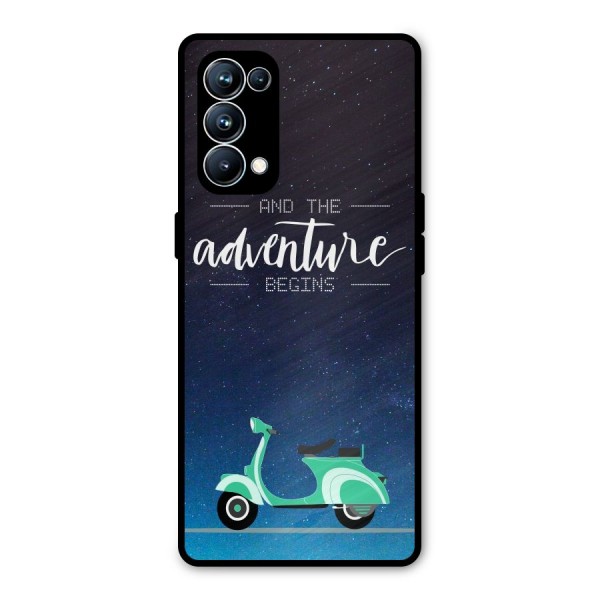 Adventure Scooter Metal Back Case for Oppo Reno5 Pro 5G