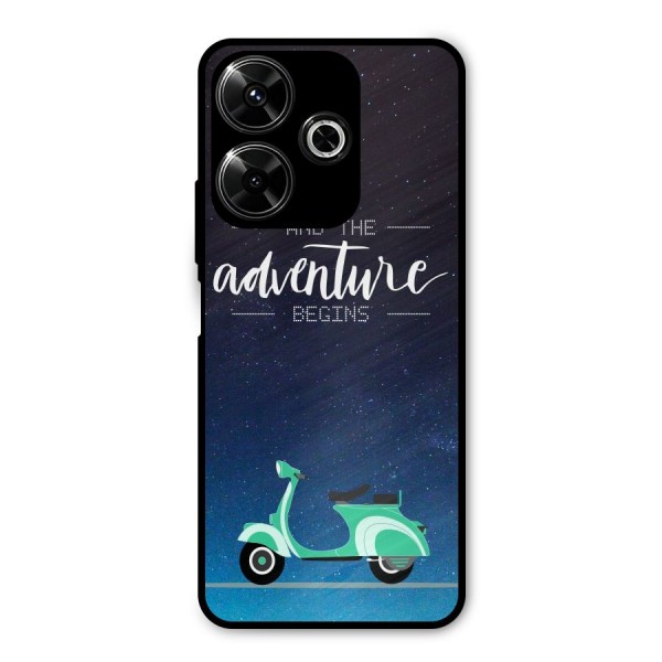 Adventure Scooter Metal Back Case for Poco M6 Plus