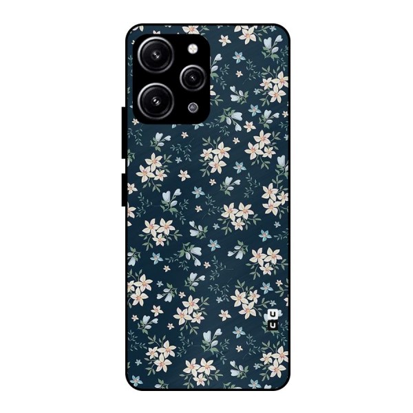 Aesthetic Bloom Glass Back Case for Redmi 12 4G