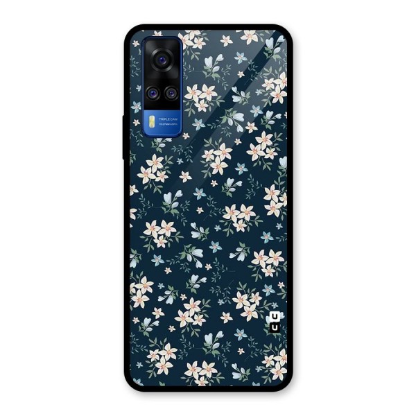 Aesthetic Bloom Glass Back Case for Vivo Y31