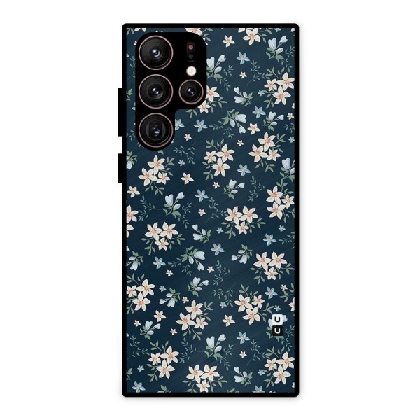 Aesthetic Bloom Metal Back Case for Galaxy S22 Ultra 5G