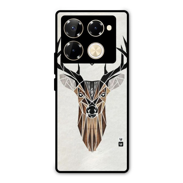 Aesthetic Deer Design Metal Back Case for Infinix Note 40 Pro