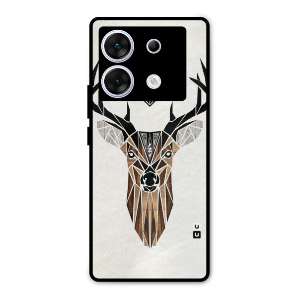 Aesthetic Deer Design Metal Back Case for Infinix Zero 30 5G