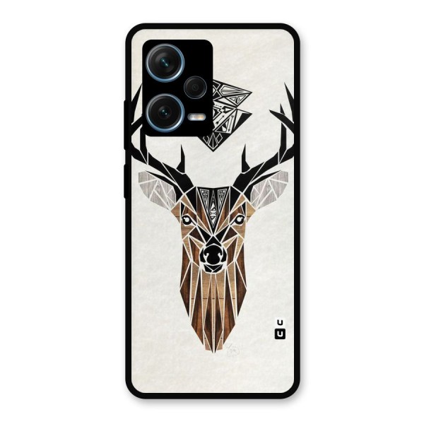 Aesthetic Deer Design Metal Back Case for Redmi Note 12 Pro Plus 5G