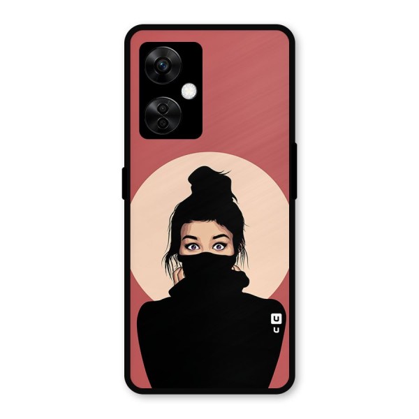 Aesthetic Digital Art Girl Metal Back Case for OnePlus Nord CE 3 Lite