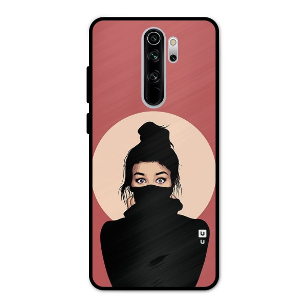 Aesthetic Digital Art Girl Metal Back Case for Redmi Note 8 Pro