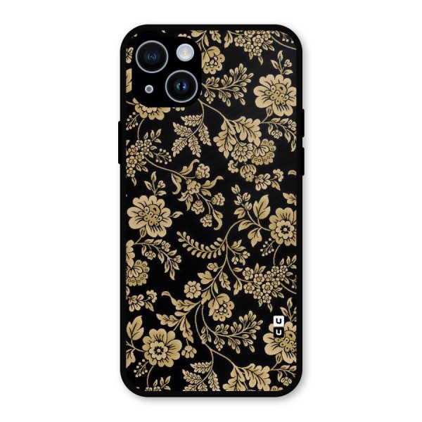 Aesthetic Golden Design Metal Back Case for iPhone 14