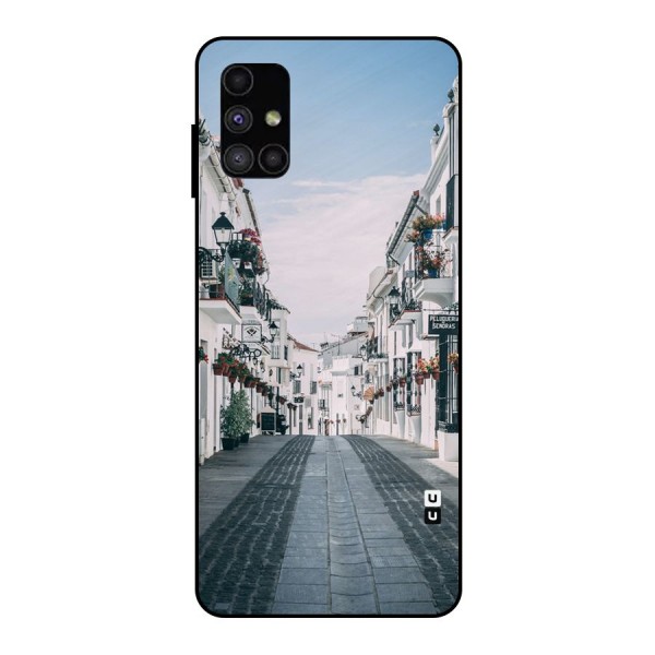 Aesthetic Street Metal Back Case for Galaxy M51