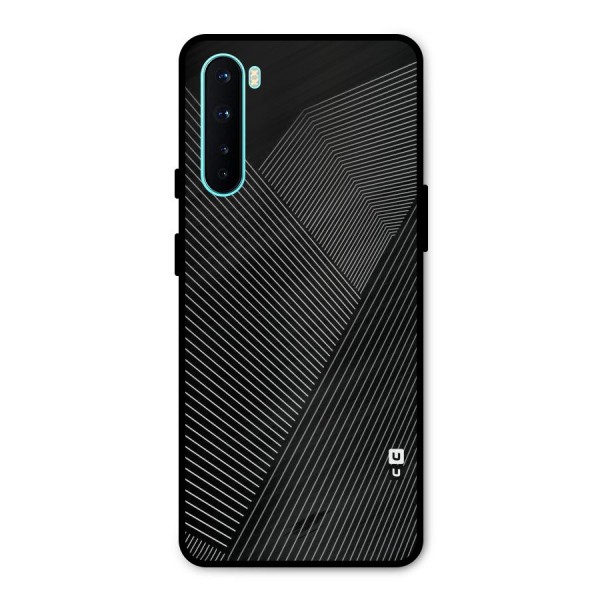 Aesthetic White Stripes Metal Back Case for OnePlus Nord