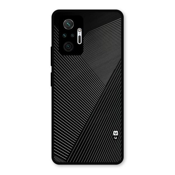 Aesthetic White Stripes Metal Back Case for Redmi Note 10 Pro Max