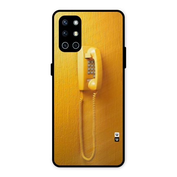 Aesthetic Yellow Telephone Metal Back Case for OnePlus 9R