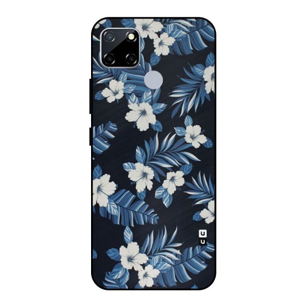 Aesthicity Floral Metal Back Case for Realme Narzo 30A