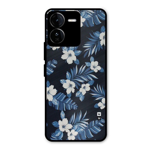 Aesthicity Floral Metal Back Case for iQOO Z9