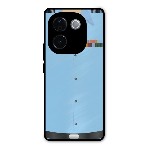 Air Force Uniform Metal Back Case for iQOO Z9s Pro
