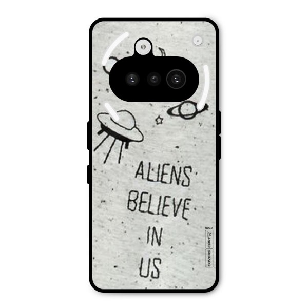 Aliens Believe In Us Metal Back Case for Nothing Phone 3a