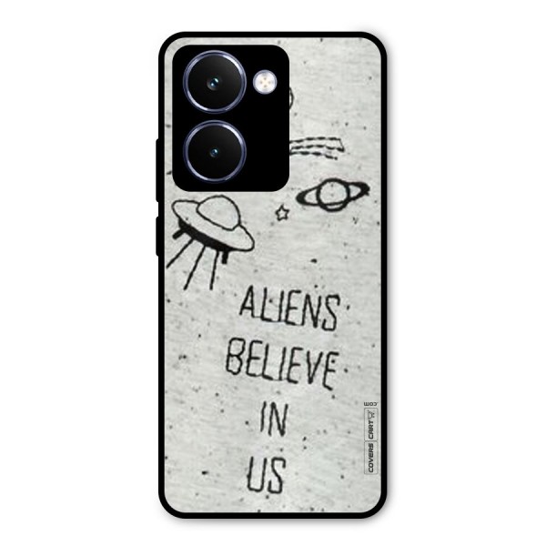 Aliens Believe In Us Metal Back Case for Realme P3 Ultra