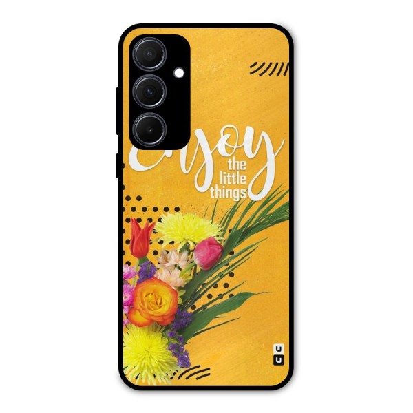 Always Enjoy Little Things Metal Back Case for Galaxy A35