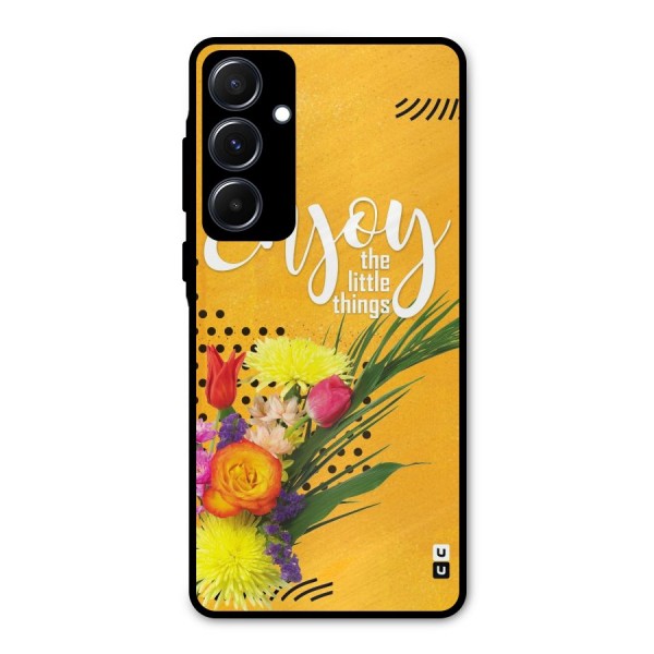 Always Enjoy Little Things Metal Back Case for Galaxy A55
