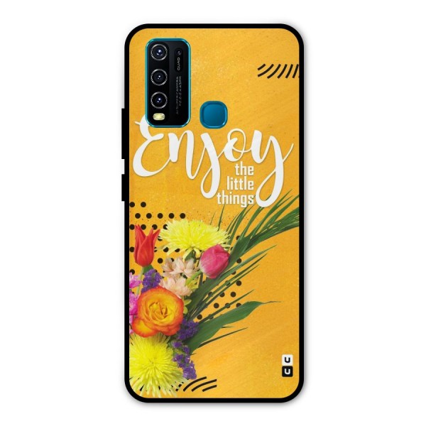 Always Enjoy Little Things Metal Back Case for Vivo Y50
