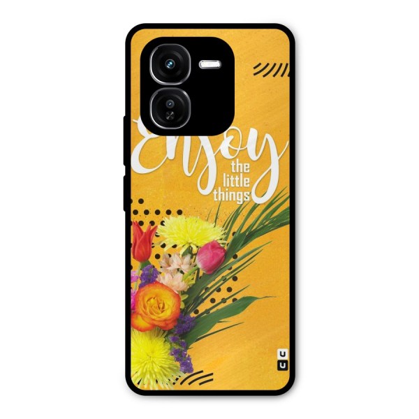 Always Enjoy Little Things Metal Back Case for iQOO Z9x