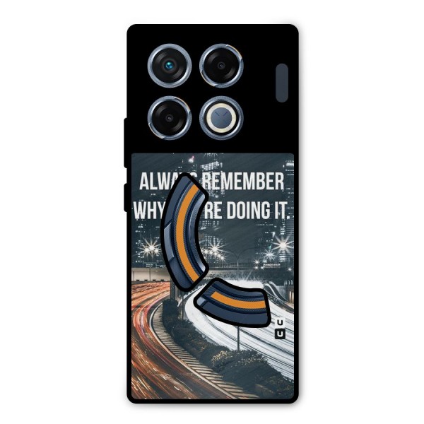 Always Remember Metal Back Case for Infinix GT 20 Pro