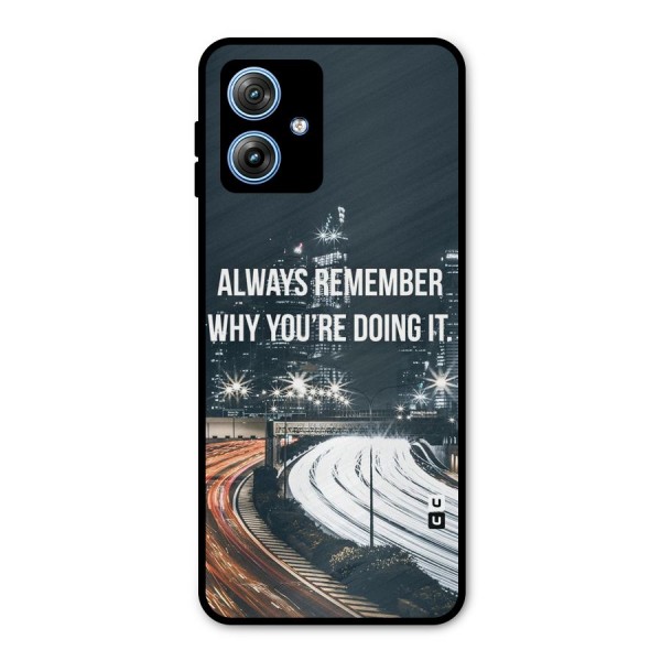 Always Remember Metal Back Case for Moto G54