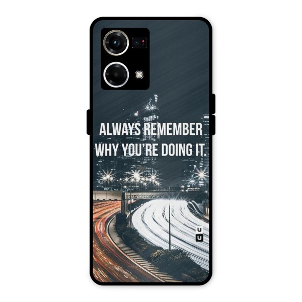 Always Remember Metal Back Case for Oppo F21 Pro 4G
