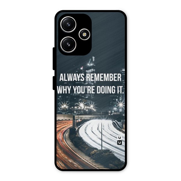 Always Remember Metal Back Case for Redmi 12 5G