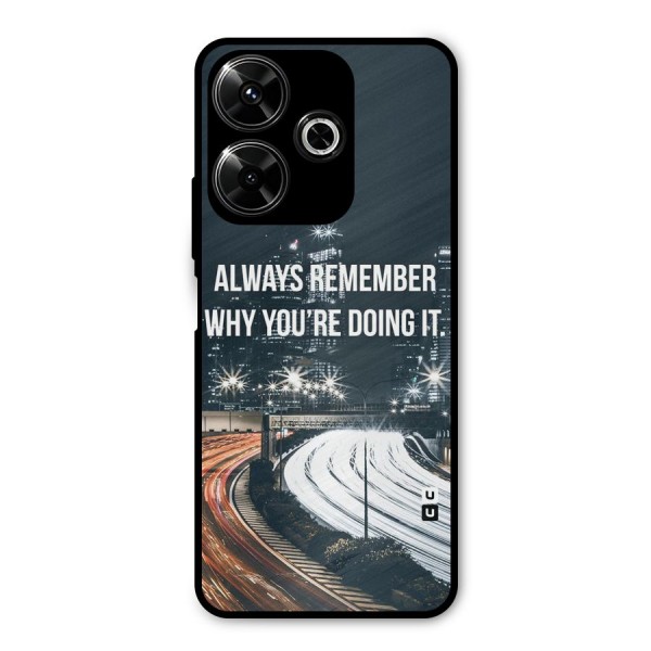 Always Remember Metal Back Case for Redmi 13 5G